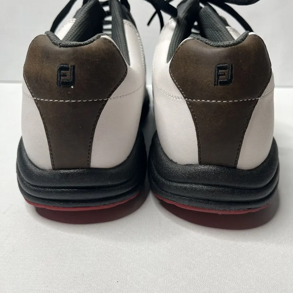 FootJoy White Black Brown GreenJoys Golf Spiked Shoes